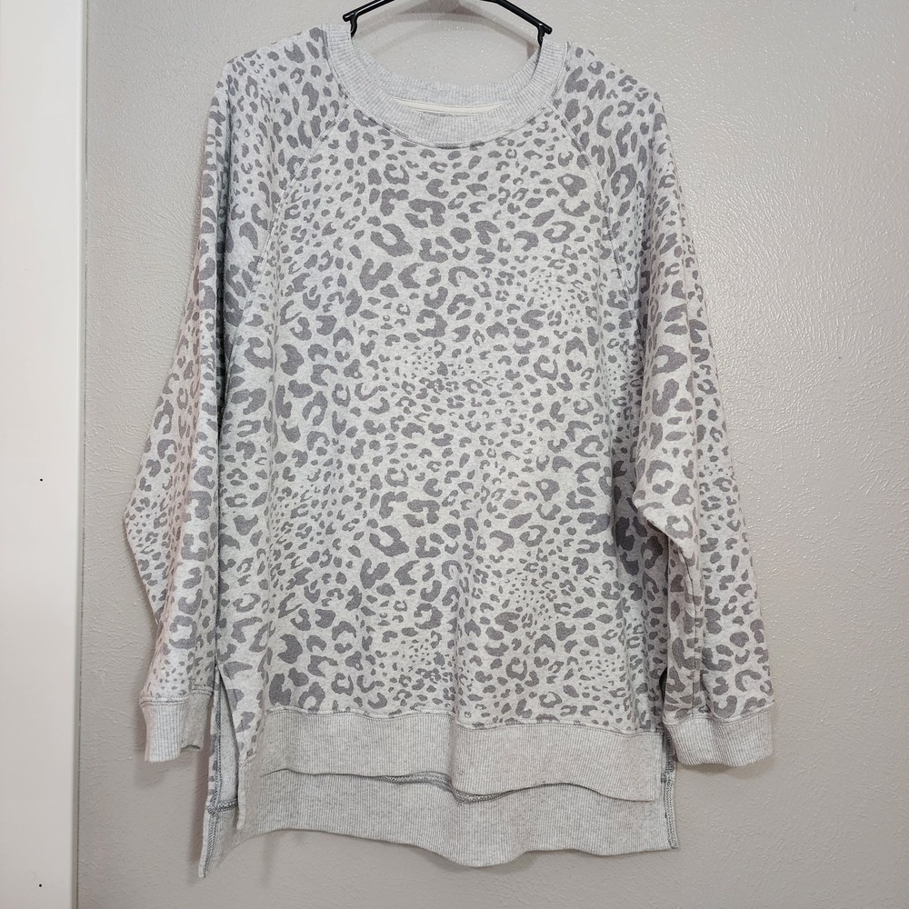 American Eagle Sweatshirt Women's Size Medium Jegging Fit Pullover Gray‎